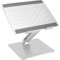Rutschfestes Laptopstaender aus Holz fuer Reisen