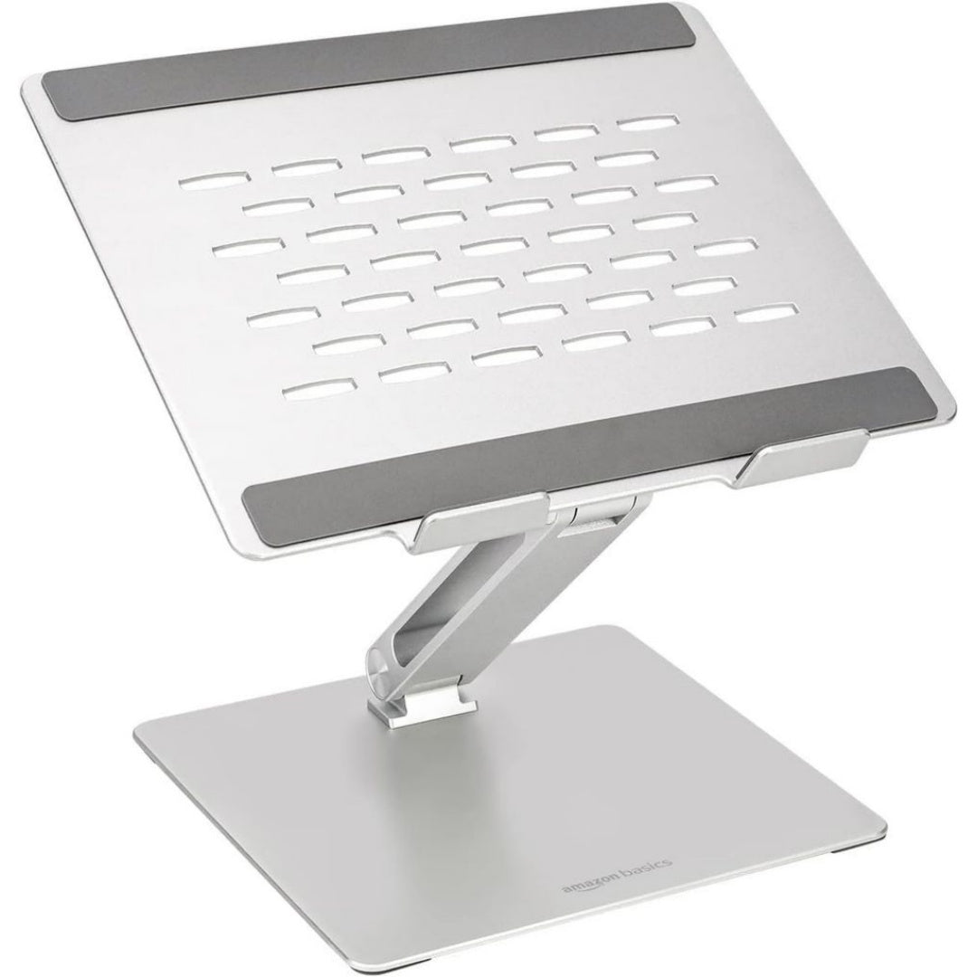Rutschfestes Laptopstaender aus Holz fuer Reisen